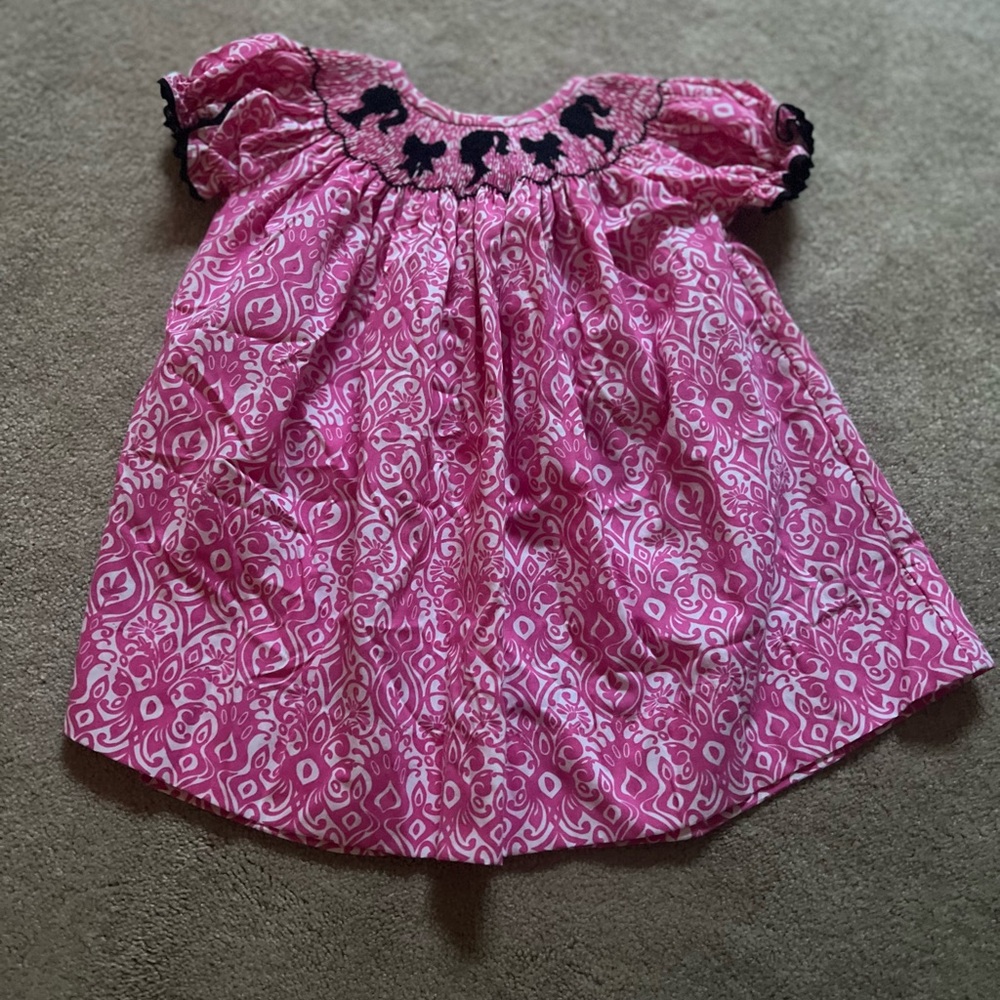 Smocked Blessings Pink Barbie Dress